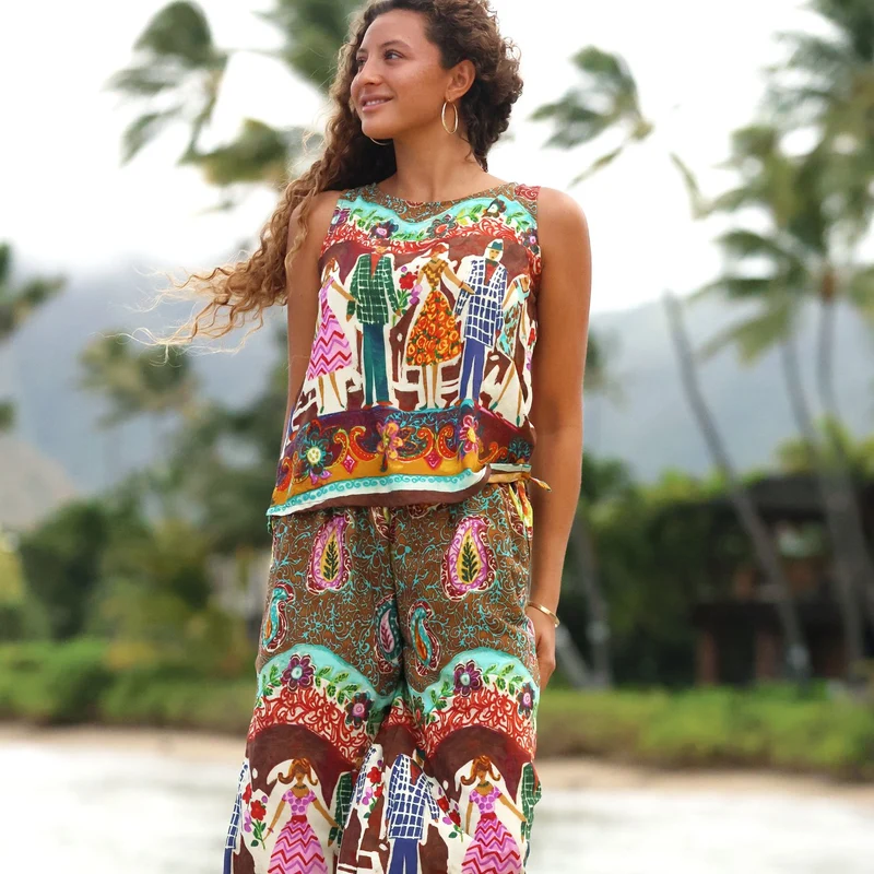 Pantalon large court - Jitterbug