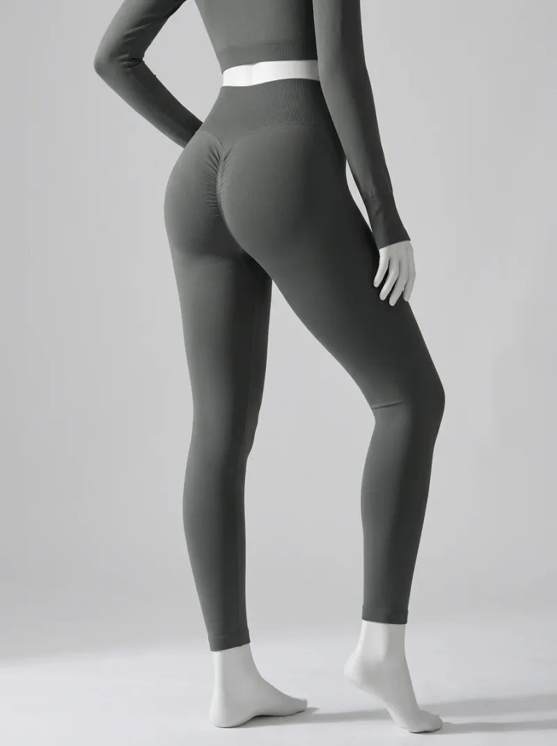 Legging fitness nylon spandex sculptant sport femme