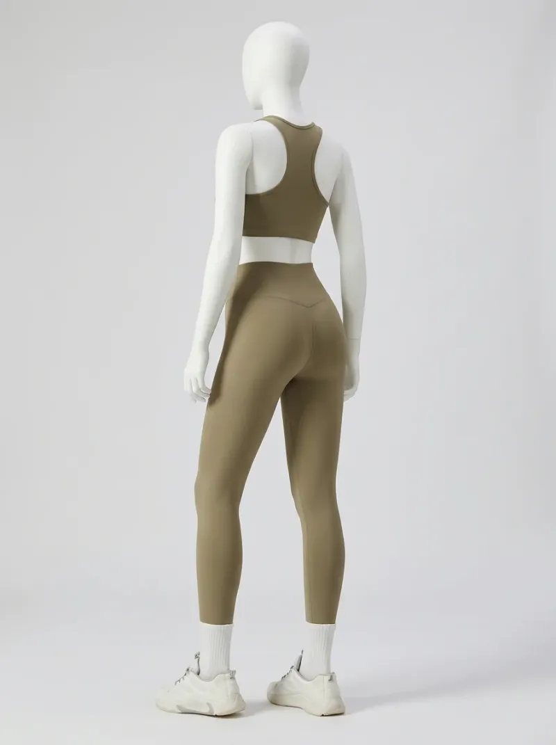 Legging fitness compression nylon spandex yoga femme