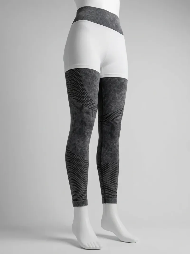 Legging fitness sans couture nylon extensible femme