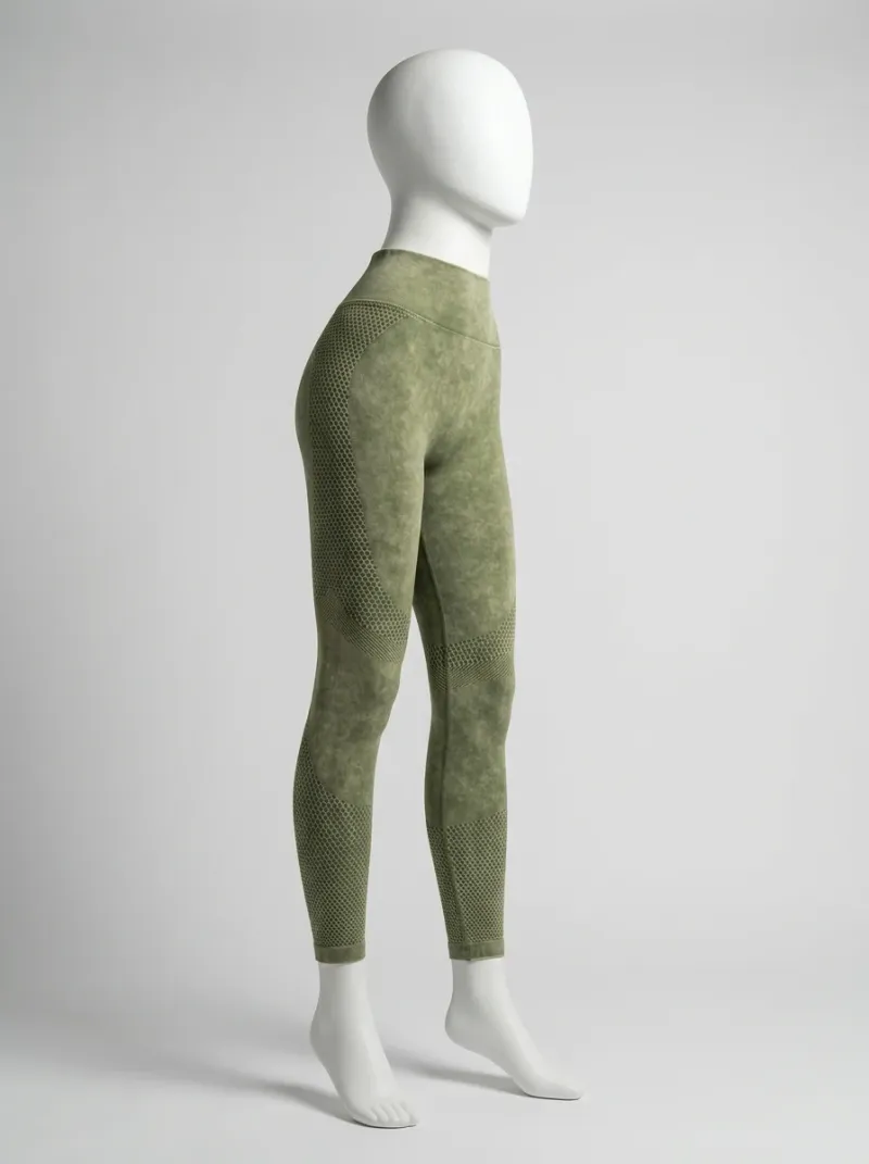 Legging fitness sans couture nylon extensible femme