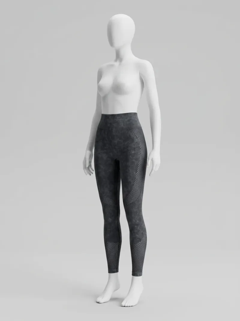 Legging fitness sans couture nylon extensible femme