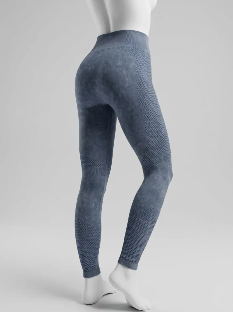 Legging fitness sans couture nylon extensible femme