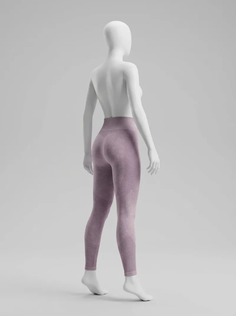 Legging fitness sans couture nylon extensible femme