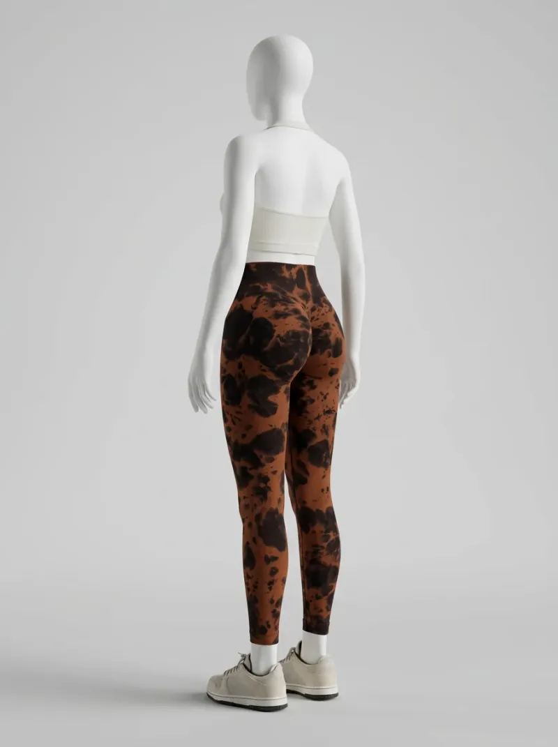 Legging fitness galbant spandex imprimé original femme