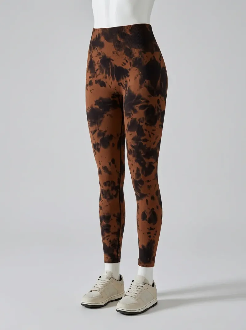 Legging fitness galbant spandex imprimé original femme