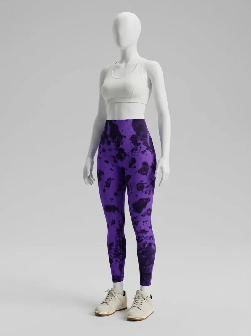 Legging fitness galbant spandex imprimé original femme