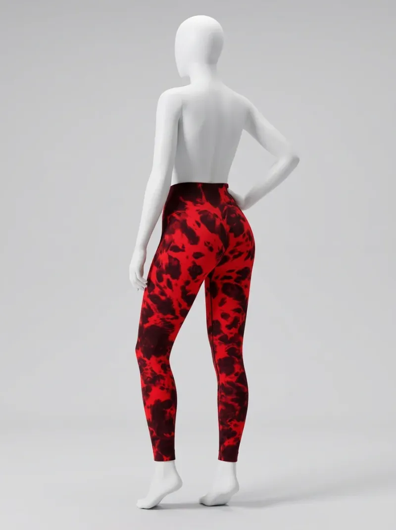 Legging fitness galbant spandex imprimé original femme