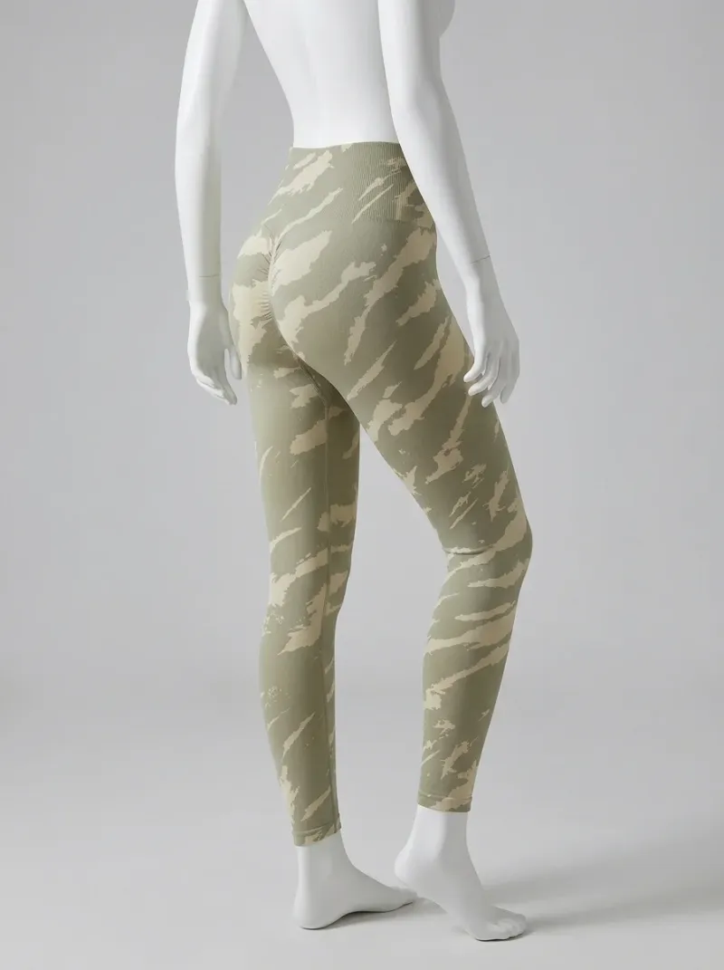 Legging fitness push up taille haute nylon sport