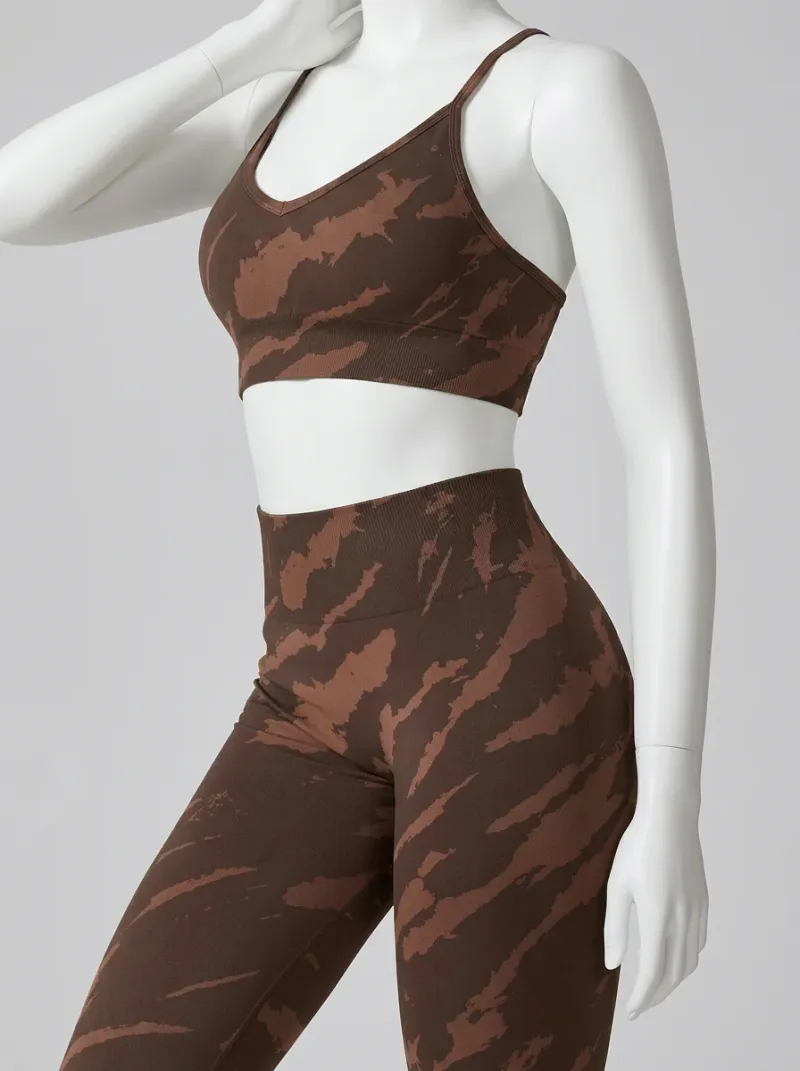 Legging fitness push up taille haute nylon sport