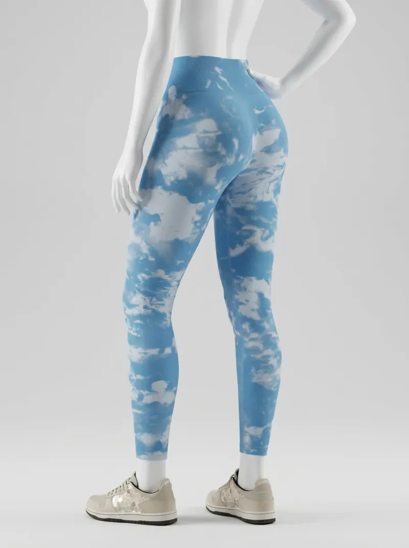 Legging fitness push up taille haute nylon sport