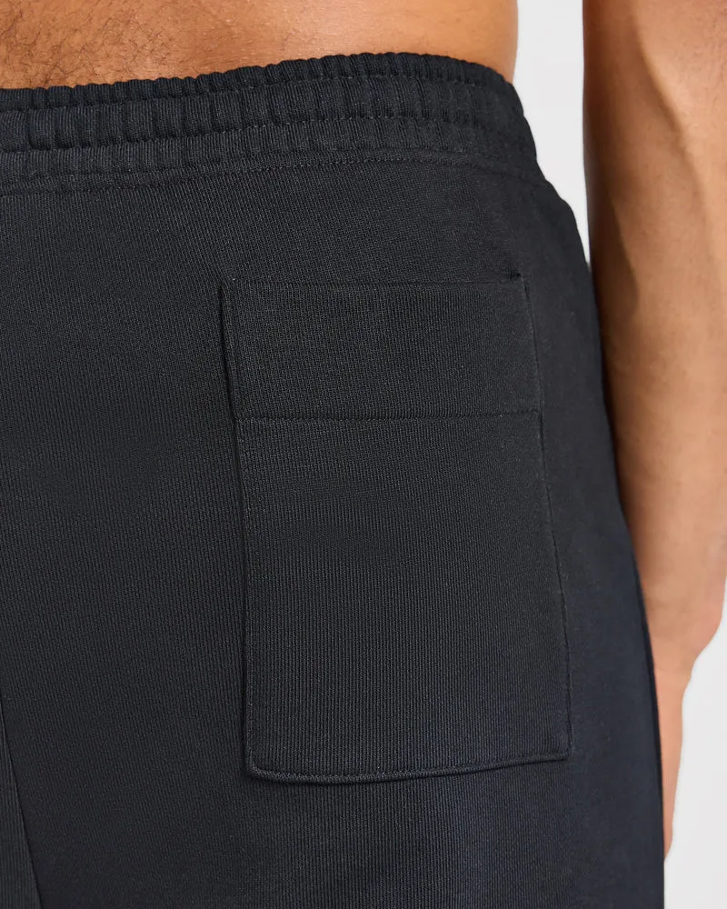 Effortless Oversized Straight Leg Joggers - Noir