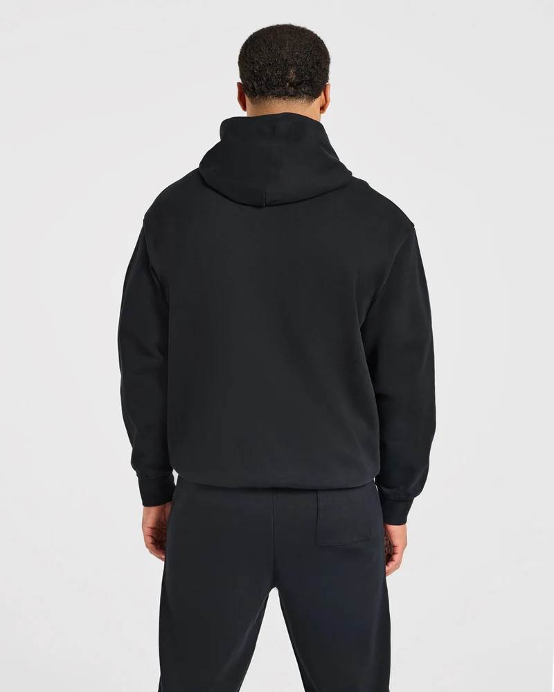 Effortless Oversized Hoodie - Noir
