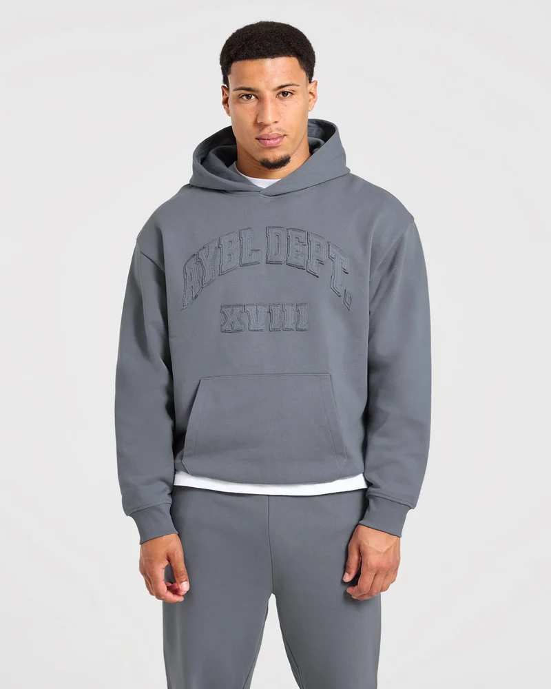 Effortless Oversized Hoodie - Deep Slate