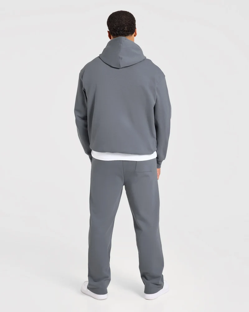 Effortless Oversized Hoodie - Deep Slate