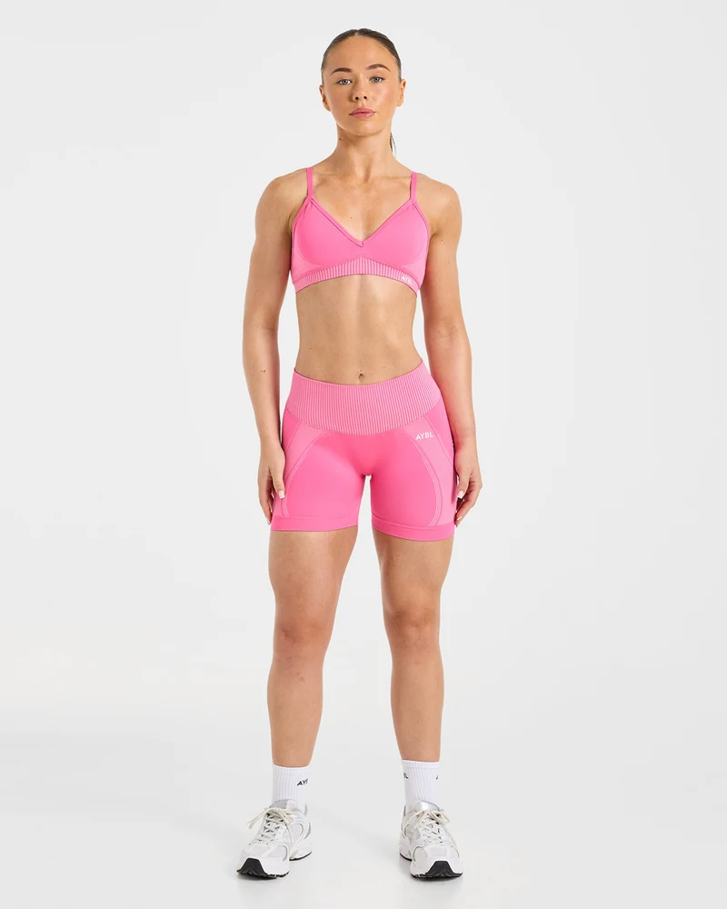 Charge Seamless Sports Bra - Rose