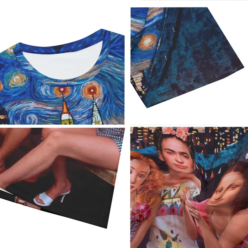 Venus, Frida, Mona and Vermeer’s Girls Night T-Shirt