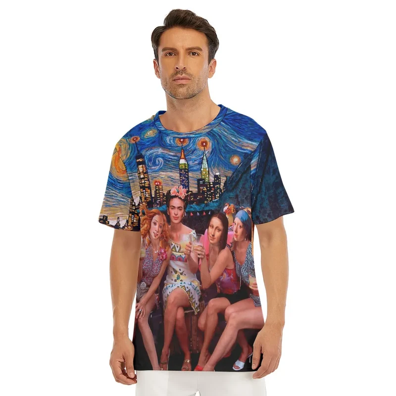 Venus, Frida, Mona and Vermeer’s Girls Night T-Shirt
