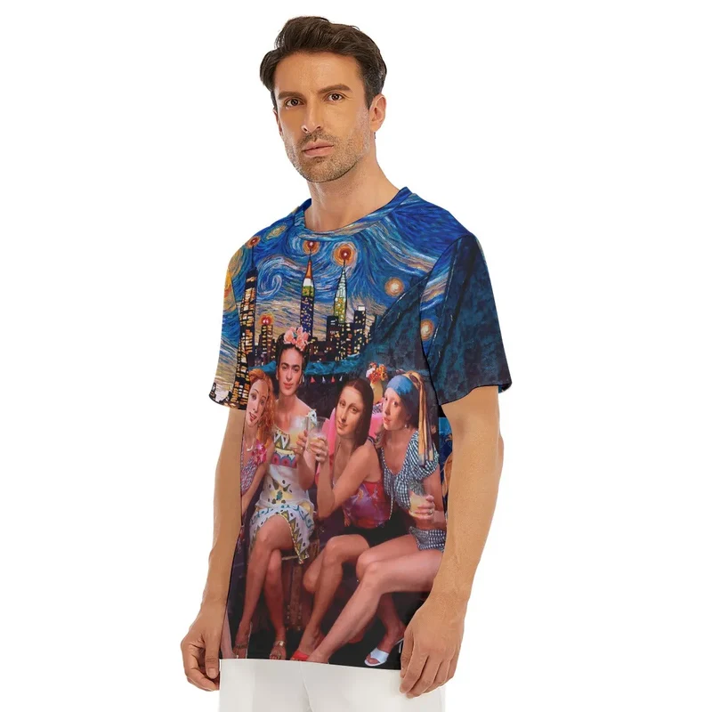 Venus, Frida, Mona and Vermeer’s Girls Night T-Shirt