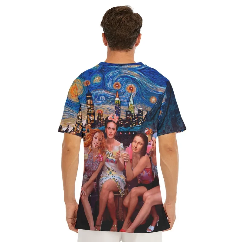 Venus, Frida, Mona and Vermeer’s Girls Night T-Shirt