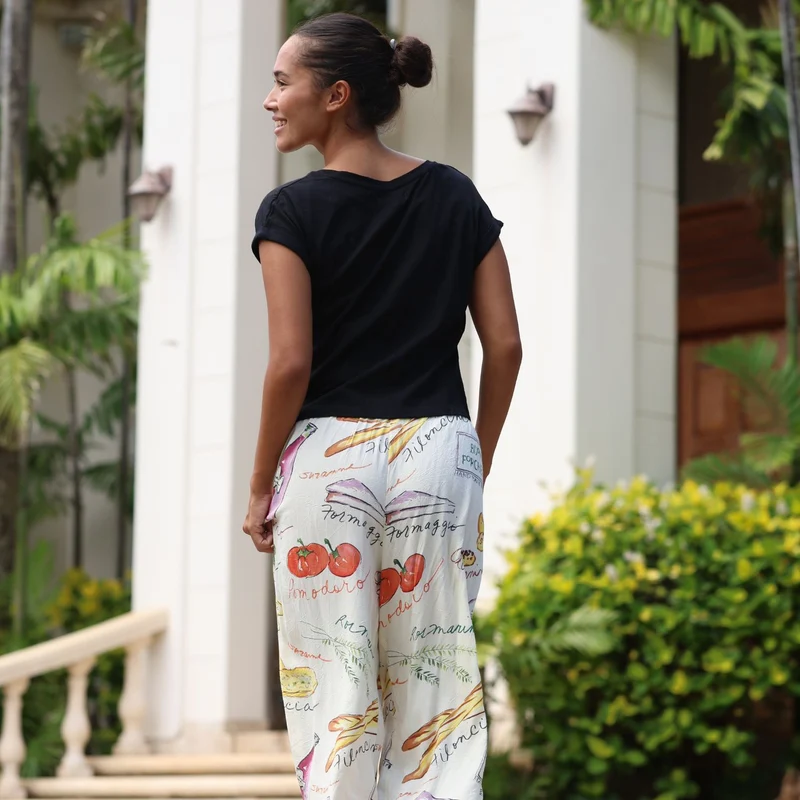 Pantalon long à jambes larges - Focaccia