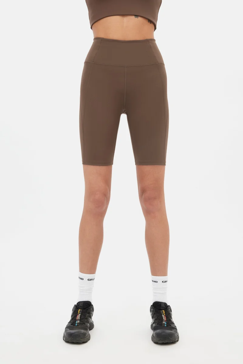 Short cycliste taille haute