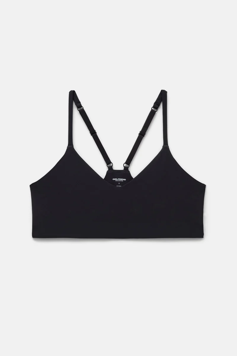 Brassière noire col en V