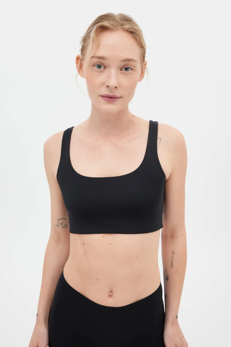 Brassière noire échancrée