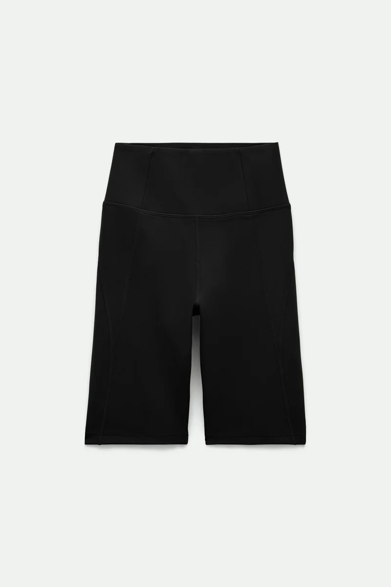 Short de cyclisme noir taille haute