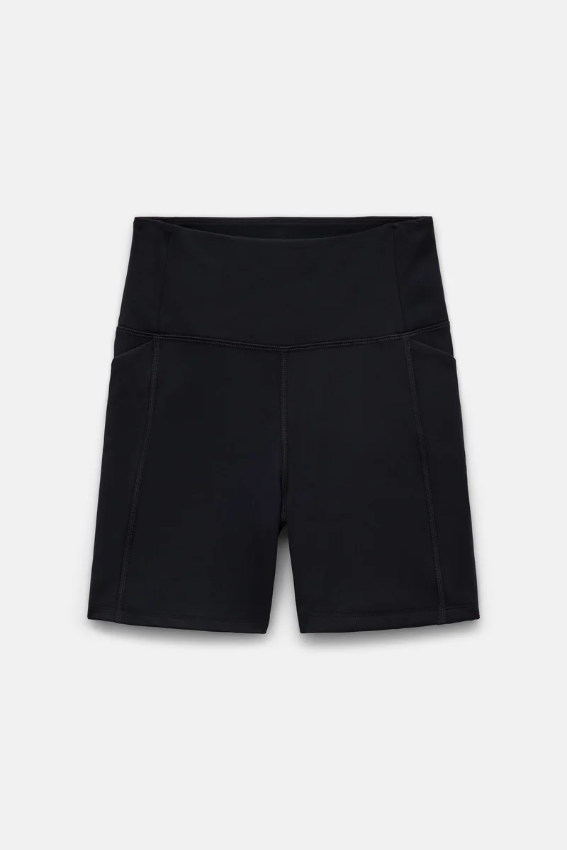 Short de running noir compressif avec poche