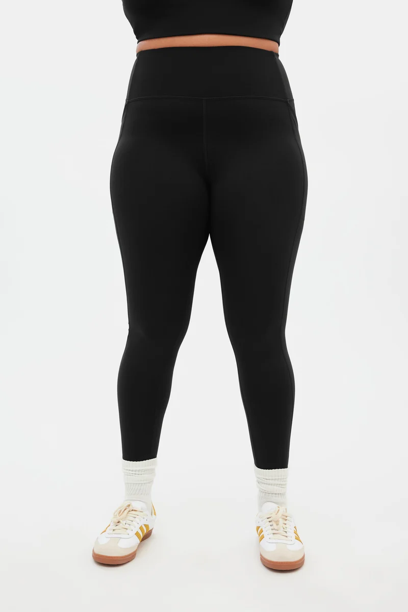 Legging de compression noir à poche
