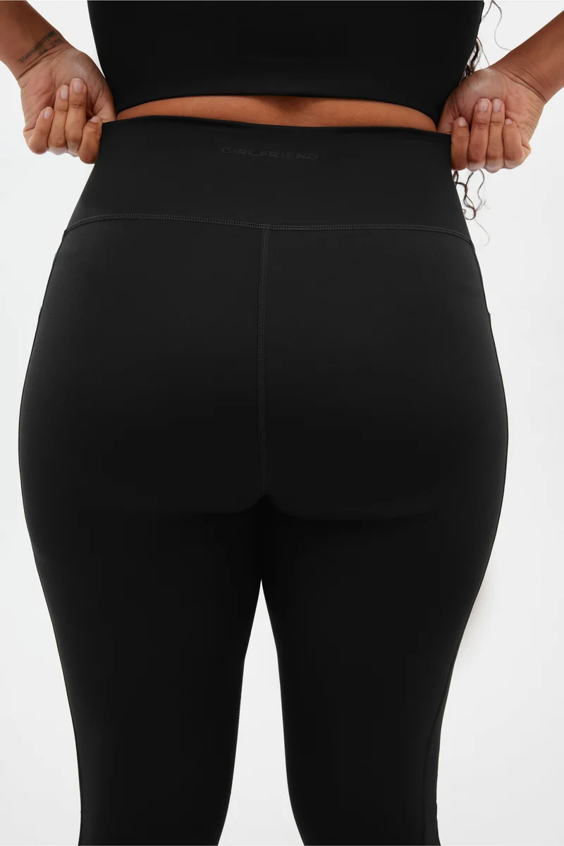 Legging de compression noir à poche