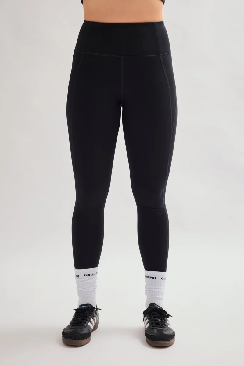Legging noir de compression taille haute
