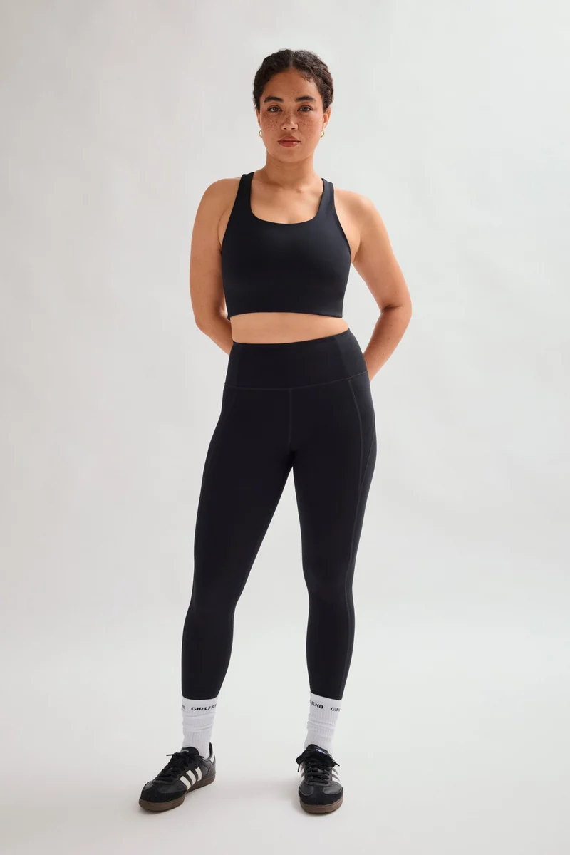 Legging noir de compression taille haute