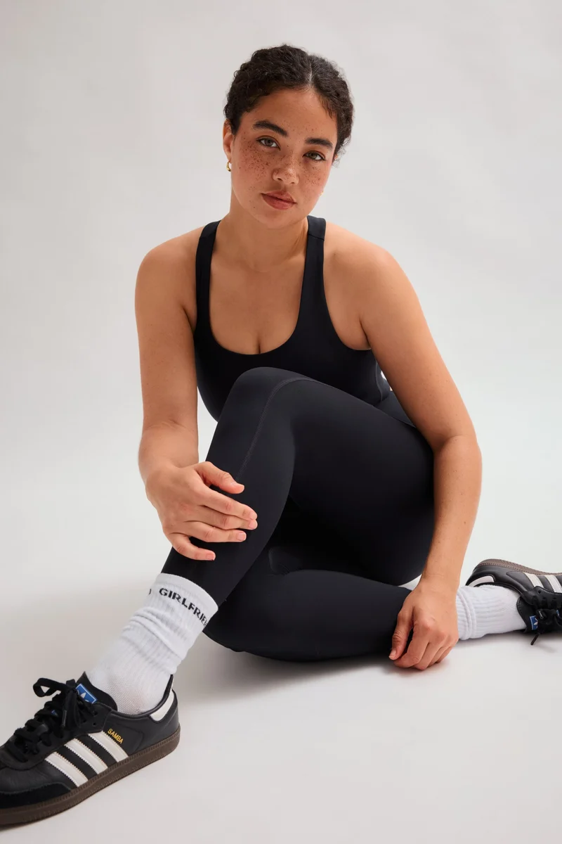 Legging noir de compression taille haute