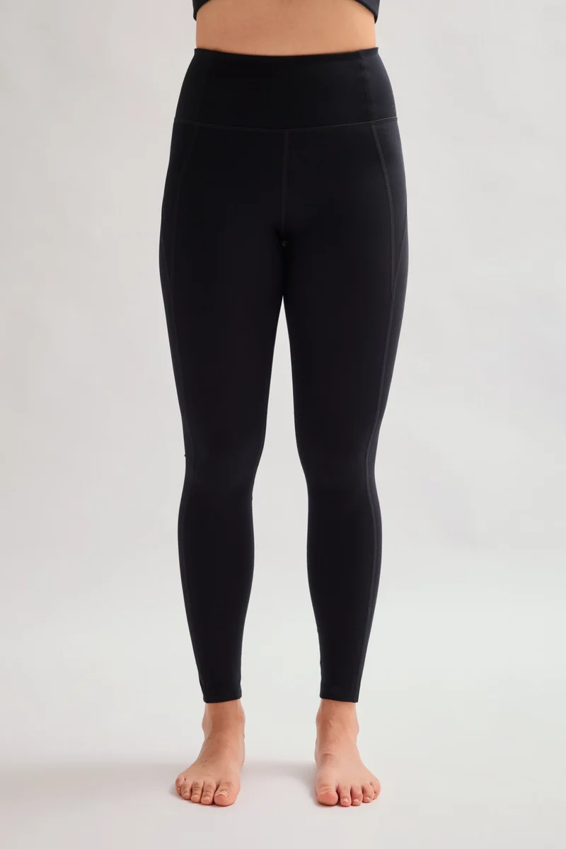 Legging noir de compression taille haute