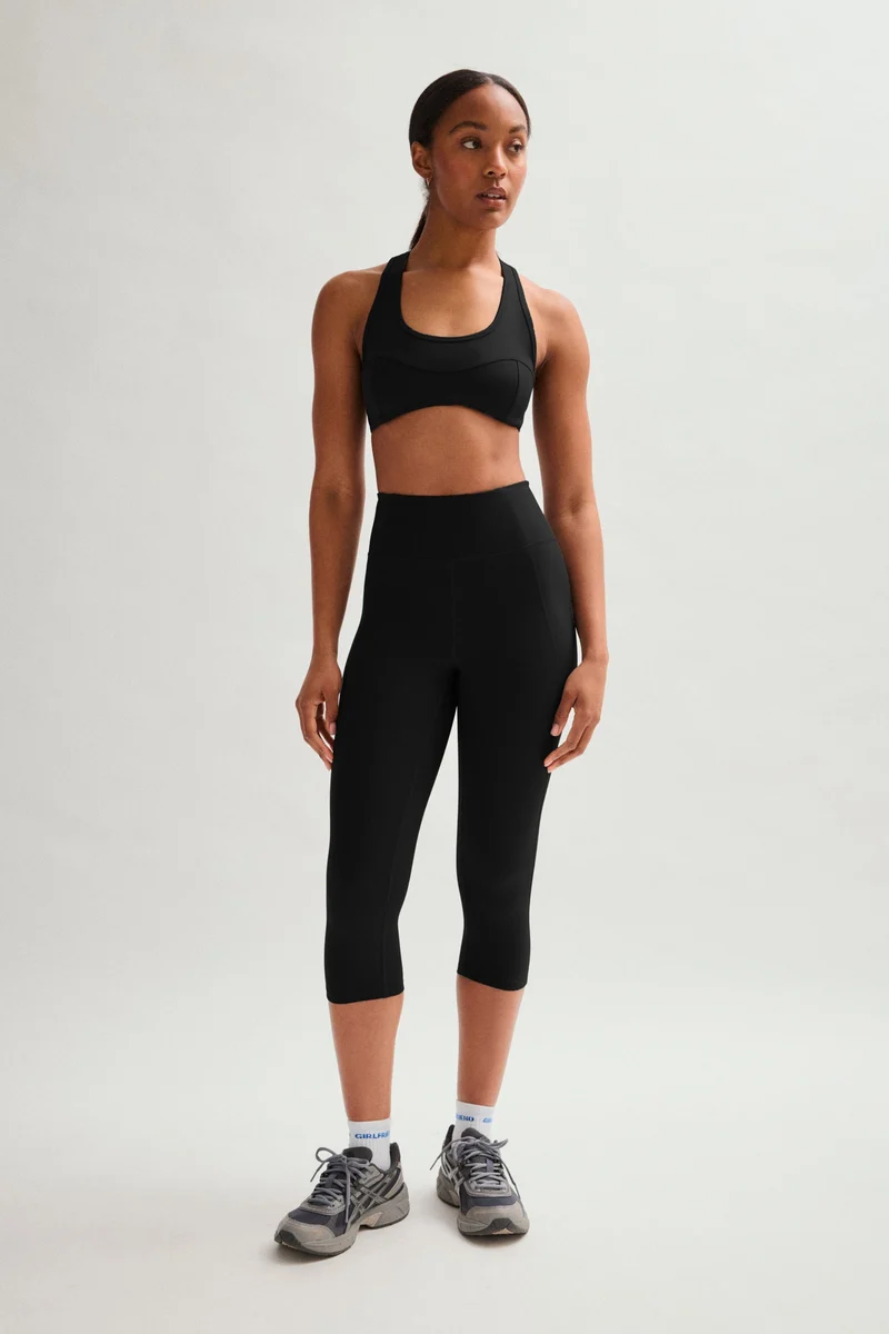 Corsaire taille haute de compression noir