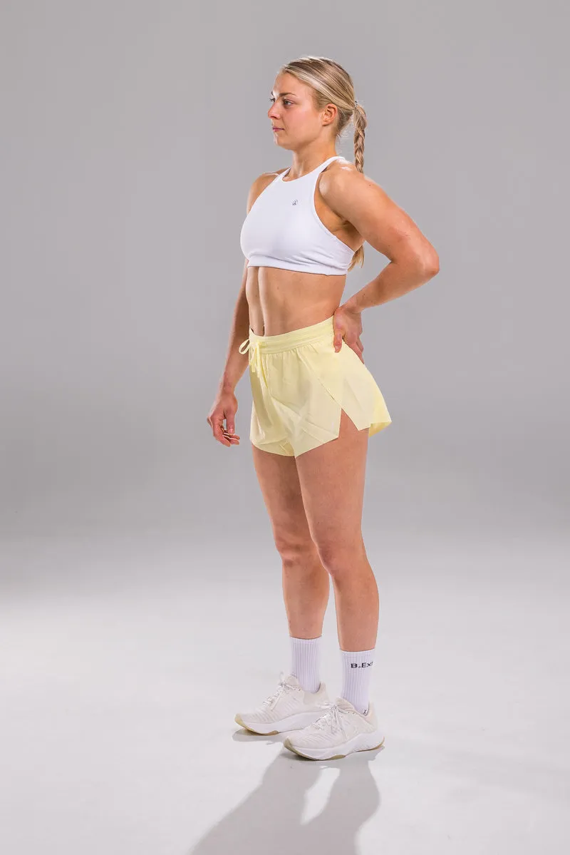 Halo Short Mid|High Rise - Lemon Butter