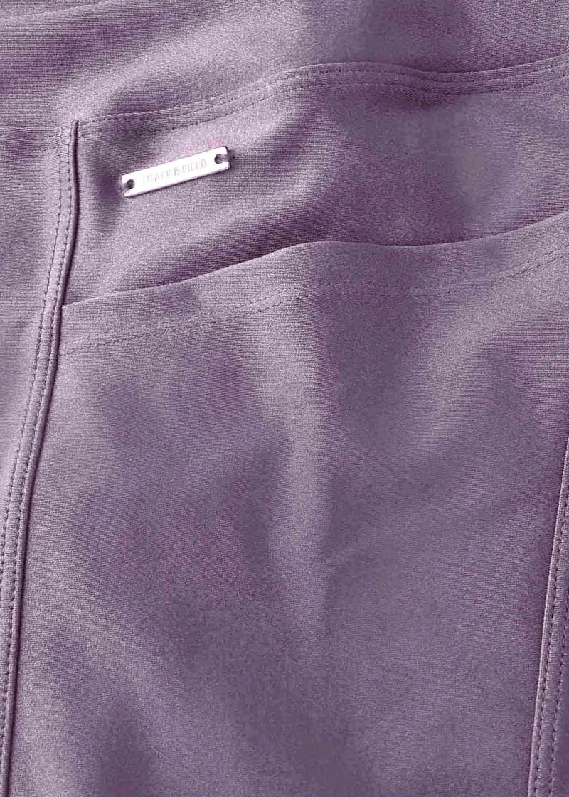 Calça Legging Mulher Bolsos Brilho