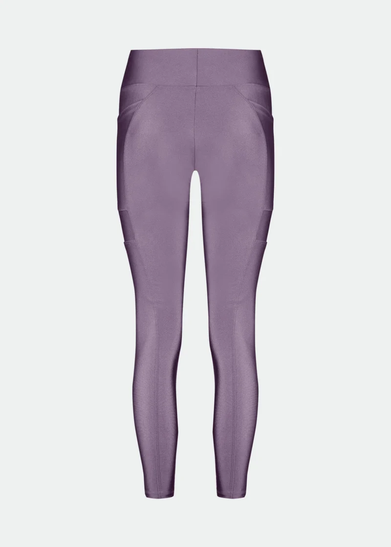 Calça Legging Mulher Bolsos Brilho