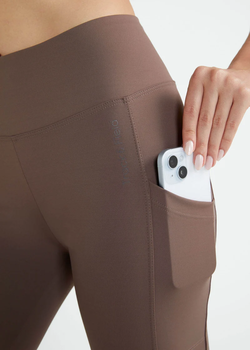 Calça Legging Mulher 3/4 Bolsos
