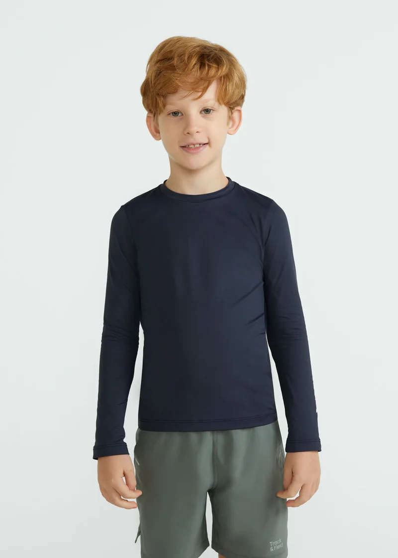 T-shirt Infantil Manga Longa Uv Mesh