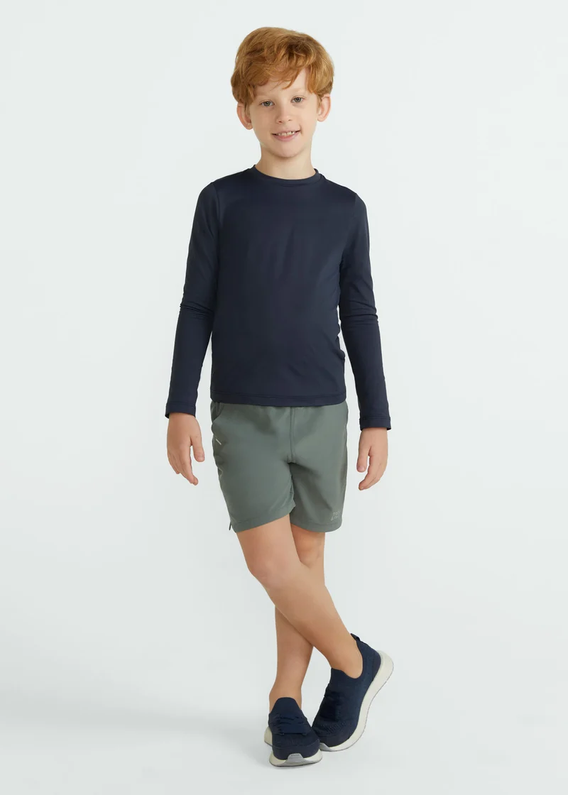T-shirt Infantil Manga Longa Uv Mesh