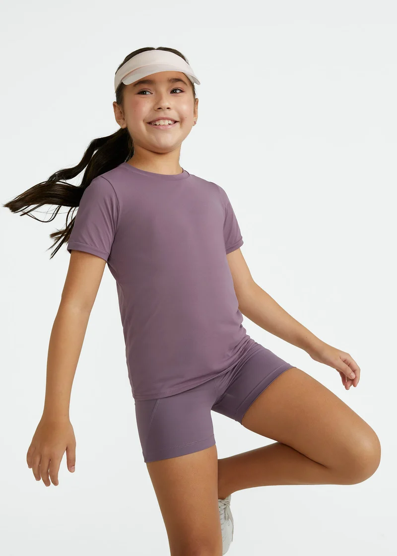 T-shirt Feminina Infantil Manga Curta Thermodry