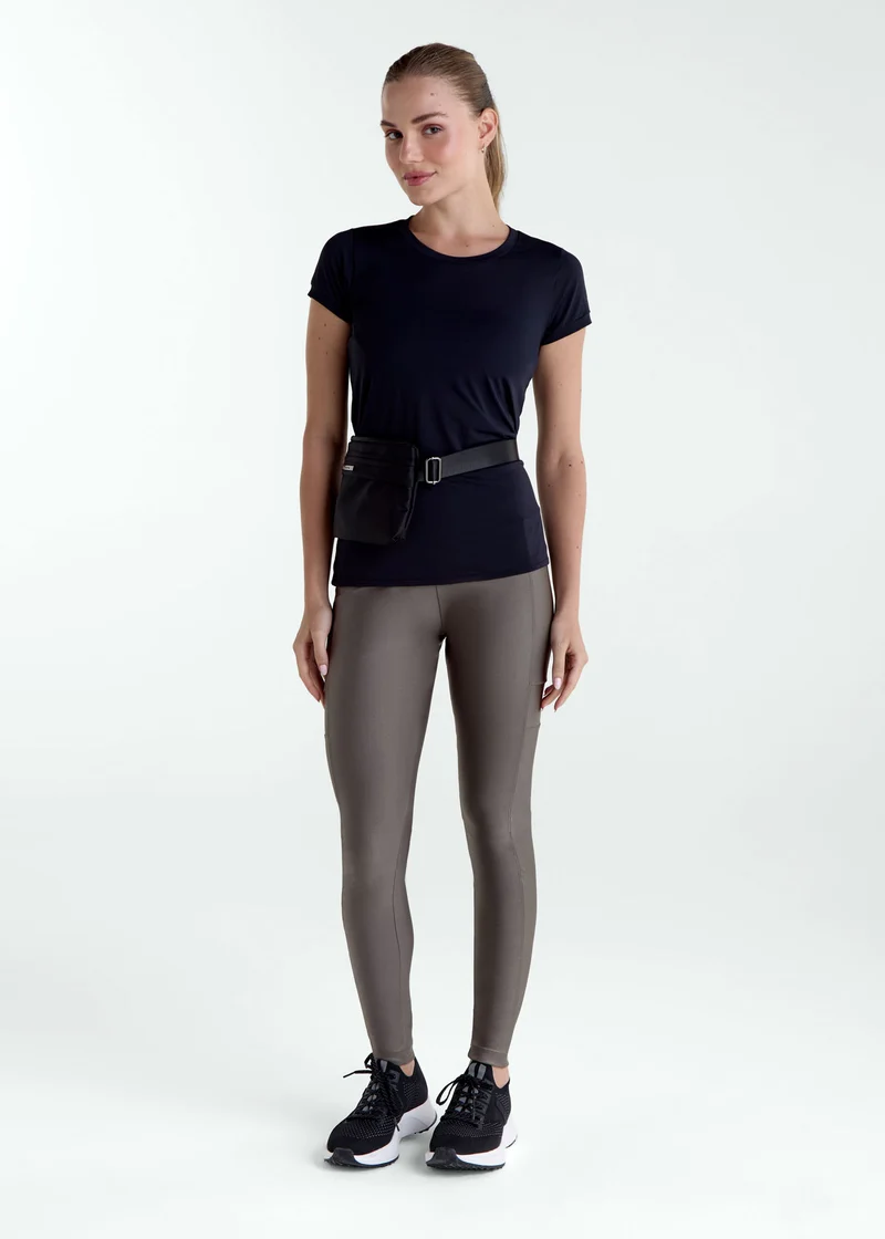 T-shirt Mulher Manga Curta Thermodry