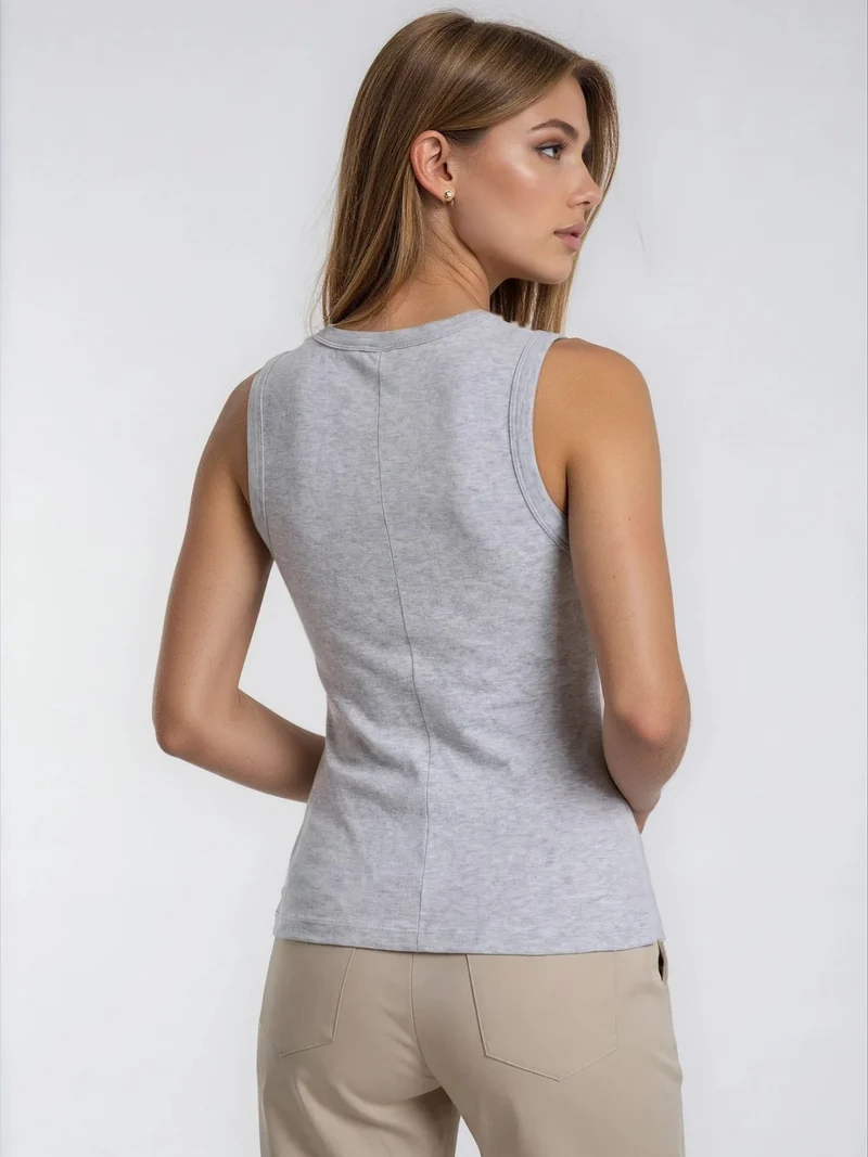 ONLY M - Sporty Chic Hose, Straight Leg, High Waist, Sabbia