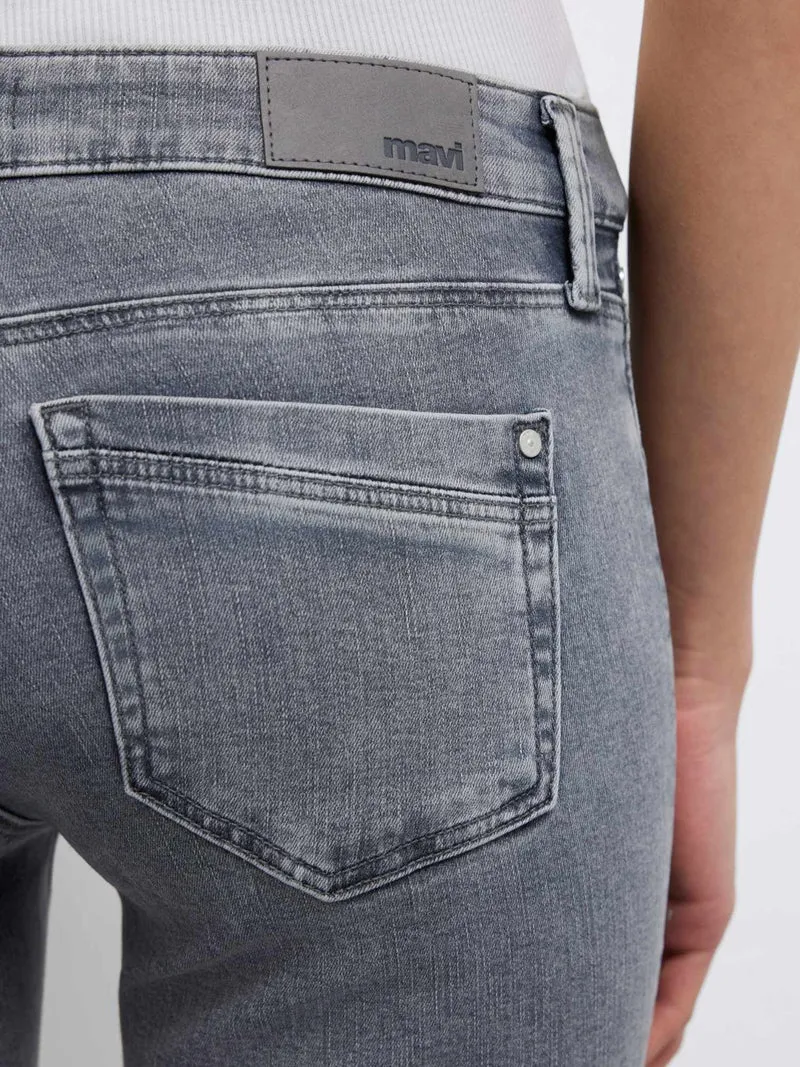 MAVI - Bella, Mid-Waist, Slim Bootcut, Rise Lt Smoke Str