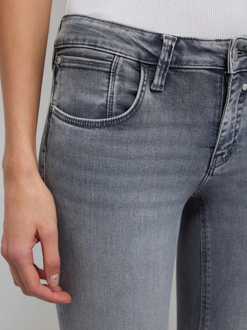 MAVI - Bella, Mid-Waist, Slim Bootcut, Rise Lt Smoke Str