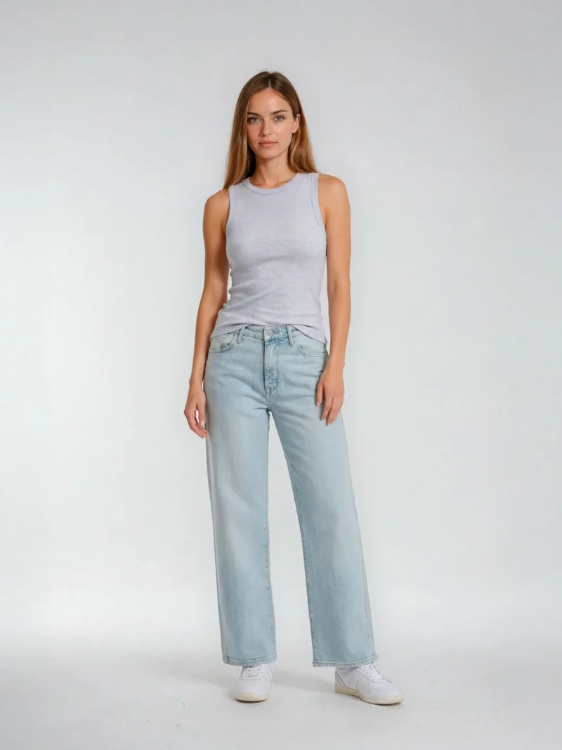 MAVI - MALIBU, High Waist, Loose Wide Leg, Bleached 90`s