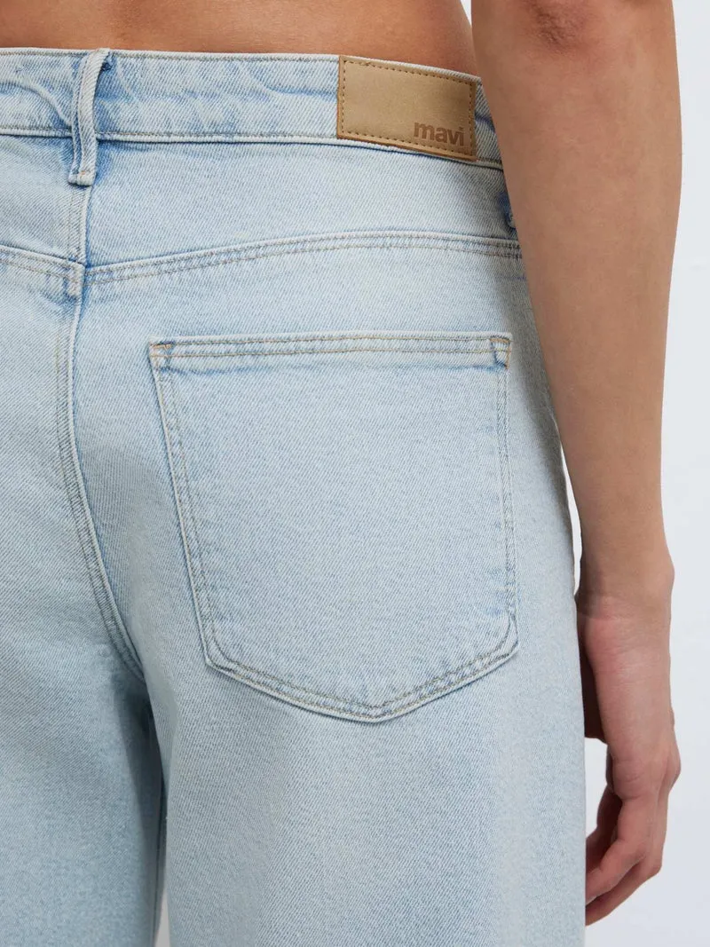MAVI - MALIBU, High Waist, Loose Wide Leg, Bleached 90`s